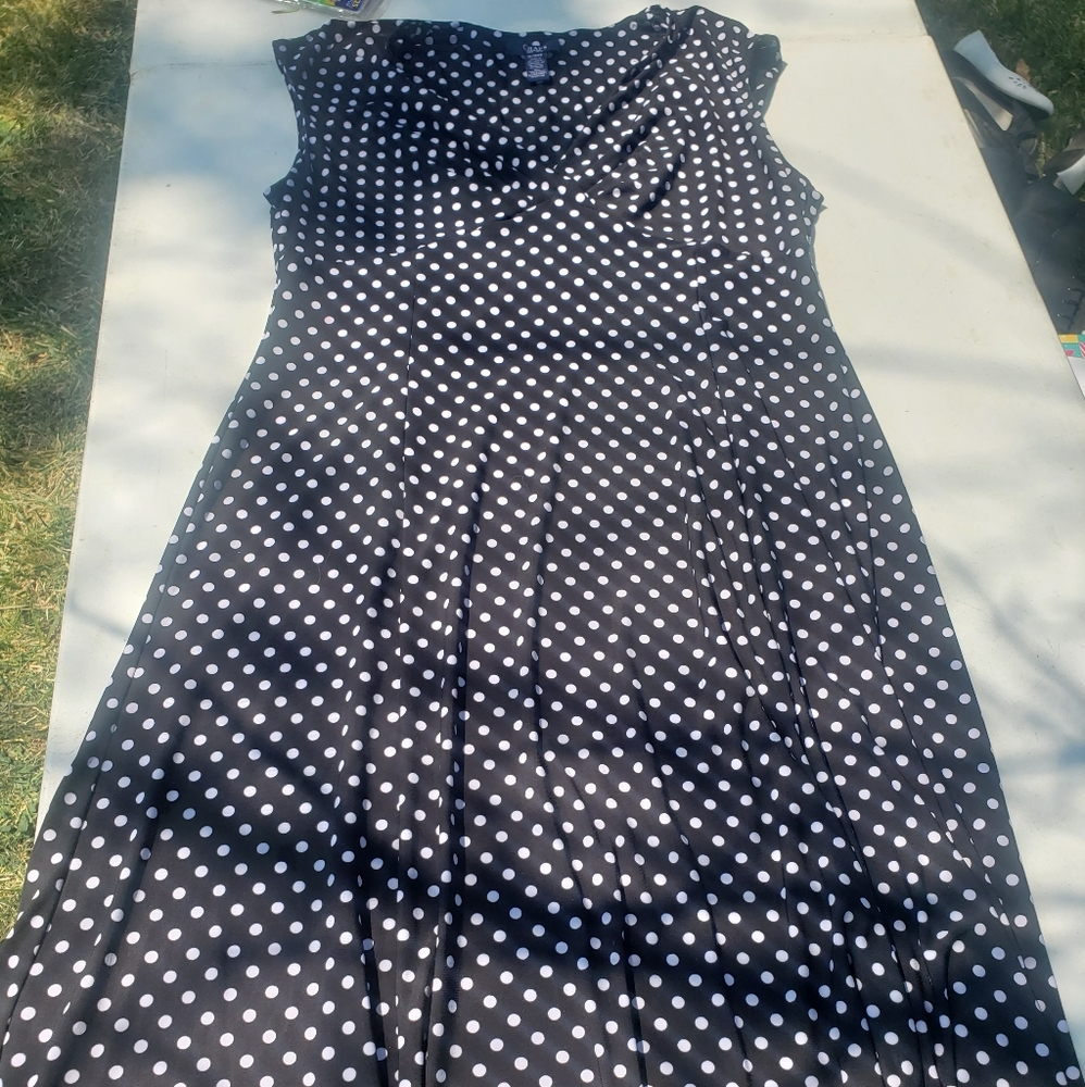 Pinup style polka dot dress